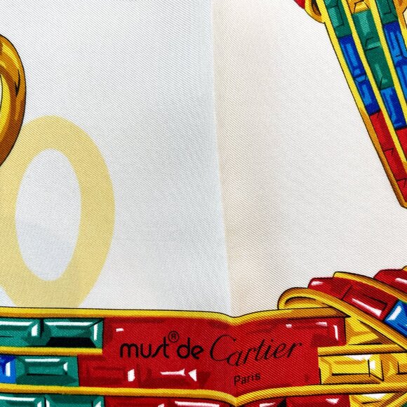 Cartier Silk Scarf – Panther & Jewel Print - Picture 7 of 15